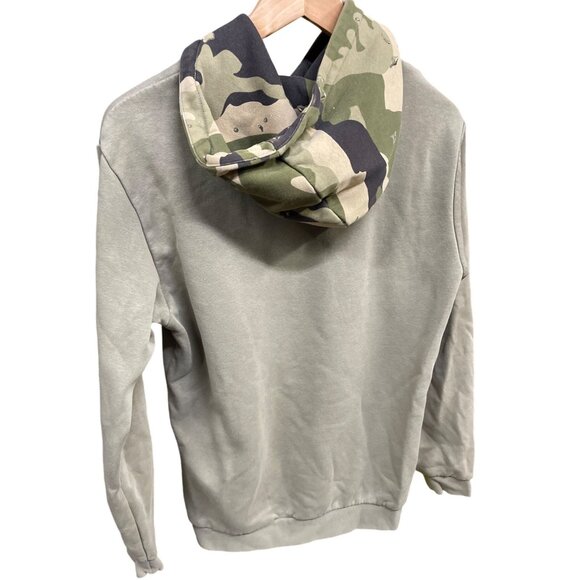 Adidas Mens Camo Hoodie Sweatshirt Orbit Green Size S M - Picture 2 of 5